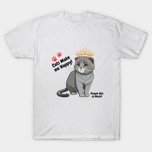 Cats Make Me Happy T-Shirt